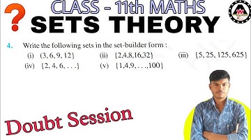 Write the following sets in set-builder form||solution of exercise 1.1 Q no. 4🔥🔥|| Worldeez Academy