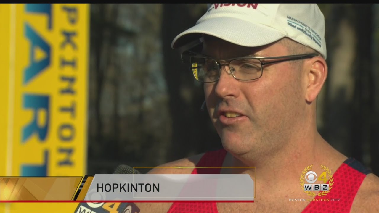 VisuallyImpaired Runner Takes On Boston Marathon With Remote Guide