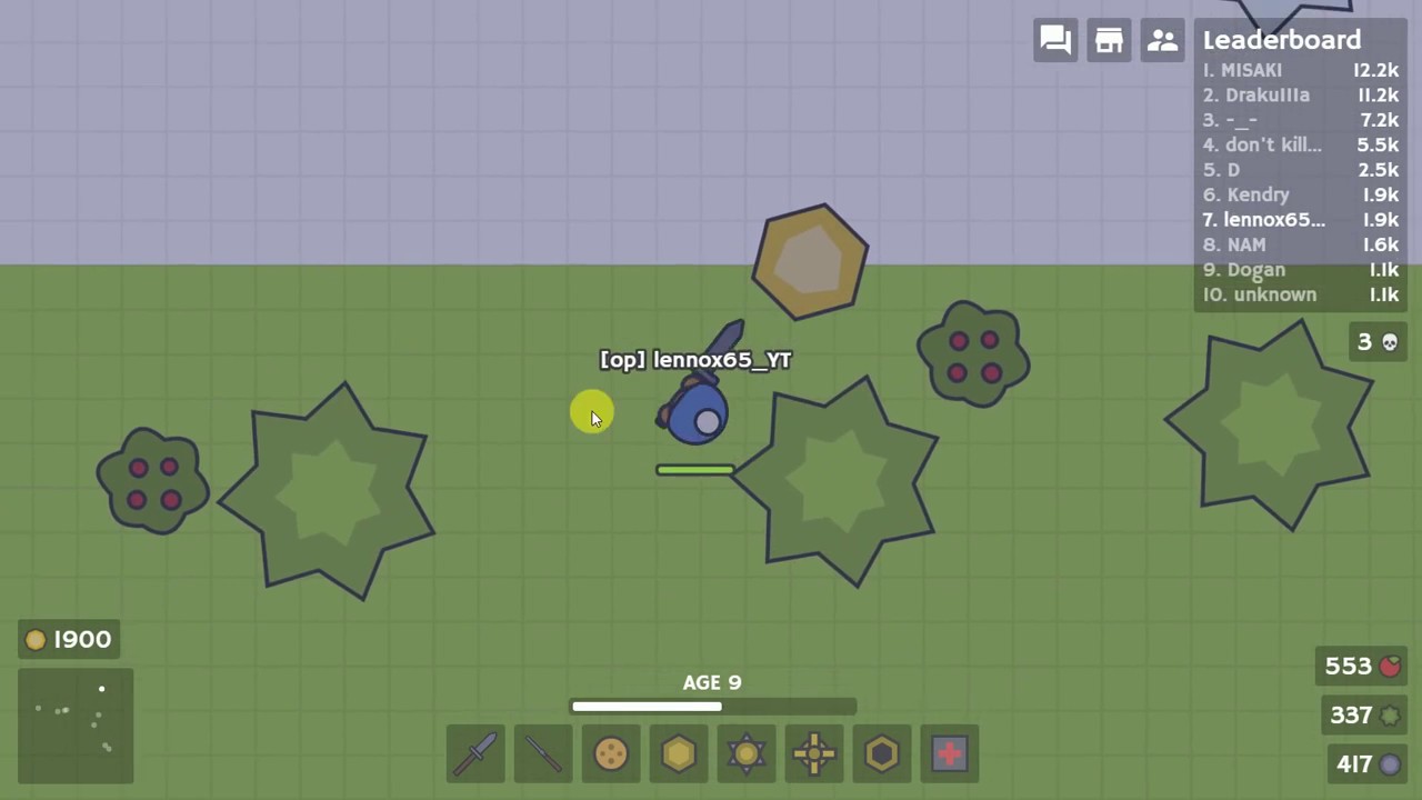 (moomoo.io)#4-new hats,capes,gun and poison spike update!+gameplay