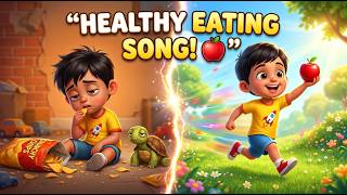 Kabir Ate Too Many Chips… Then Became SUPER Slow! 🐢🍟 | Healthy Eating Song! 🍎