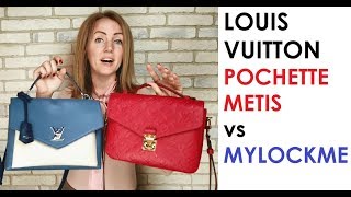 Louis Vuitton Pochette Metis vs MyLockme / Review and Comparison / What's  in my bag / - YouTube