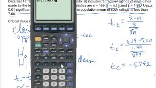 8.3 Hypothesis Testing About the Mean notes Part 3 of 3
