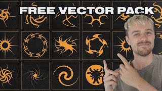 Free Acid Vector Shapes pack for Graphic Designers!