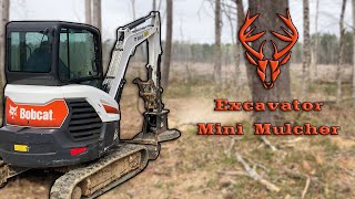 Mini Excavator Disc Mulcher in Action: Property CleanUp Made Easy | Rut MFG