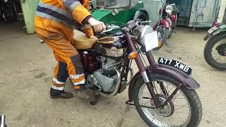 1956 Ariel KH Fieldmaster 500cc at Andy Tiernans #08775ARL