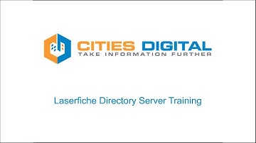 Laserfiche Directory Server Training by CDI