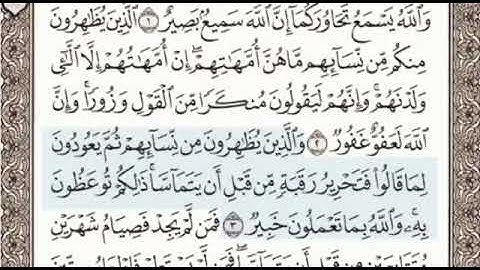 سورة المجادلة الصفحة 542 الشيخ محمد صديق المنشاوي