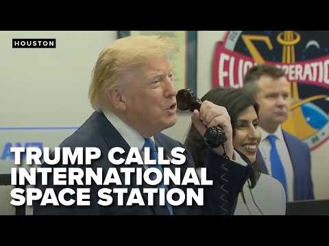 Trump calls International Space Station from Houston, honors Artemis II astronauts