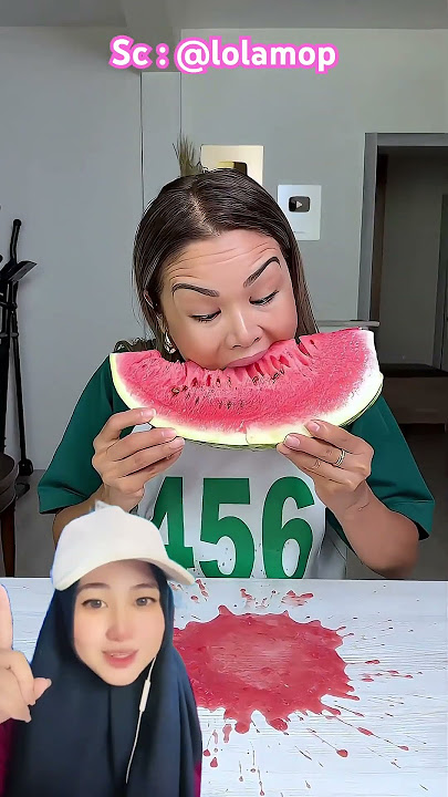 Semangka tumpah vs tendangan terbang ⁉️😬 @lolamop #shorts #funny #dubbing