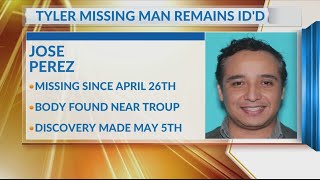 Remains discovered by Smith County Sheriff's Office identified as missing Tyler man