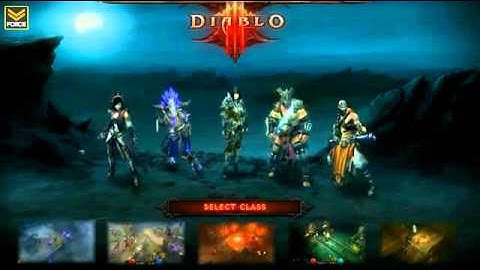 Diablo 3  Character Selection Screen  Interactive Video