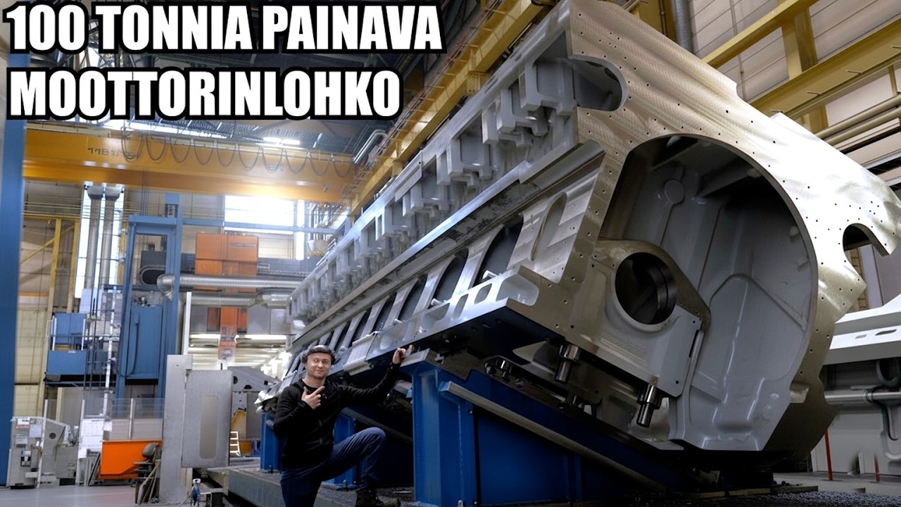 Miten koneistetaan 100 tonnin moottorinlohko? – 10 tonnia lastuja