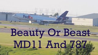 FedEx MD11 and KLM 787-10 Landing May31 #viralyoutube