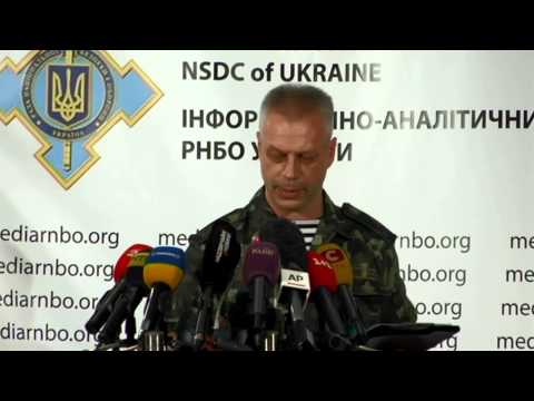 Andriy Lysenko. Ukraine Crisis Media Center, 15th of August 2014