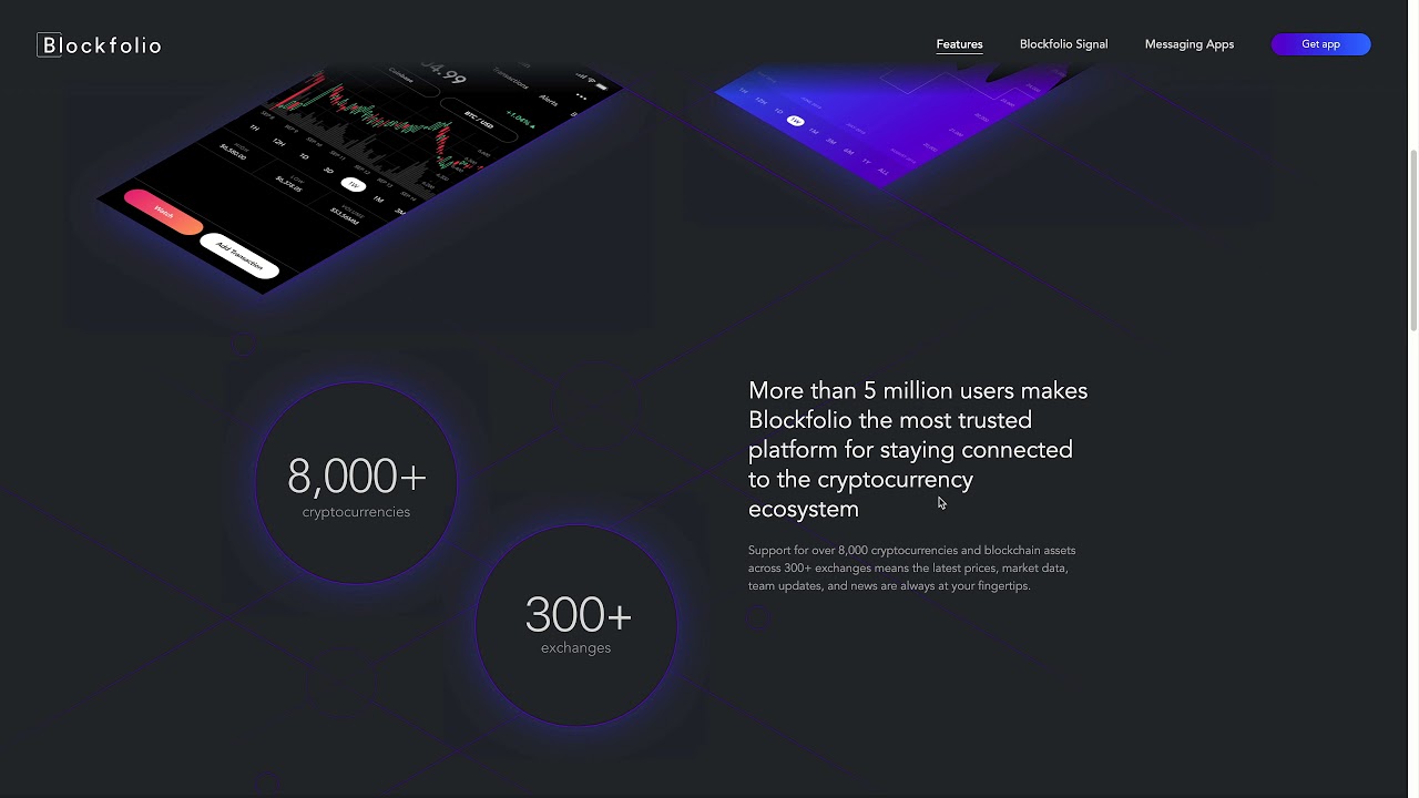 Keep track of your crypto portfolio with Blockfolio