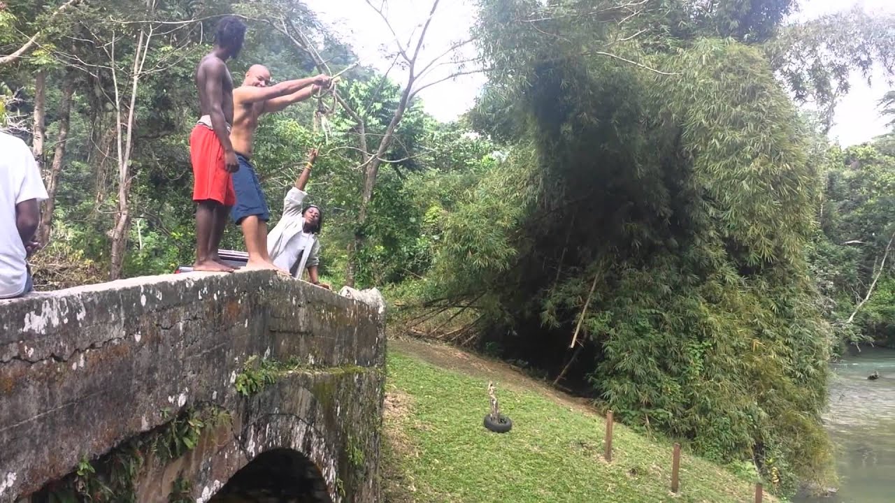 Big Rope Swing in St. Ann Jamaica Labrinth YouTube