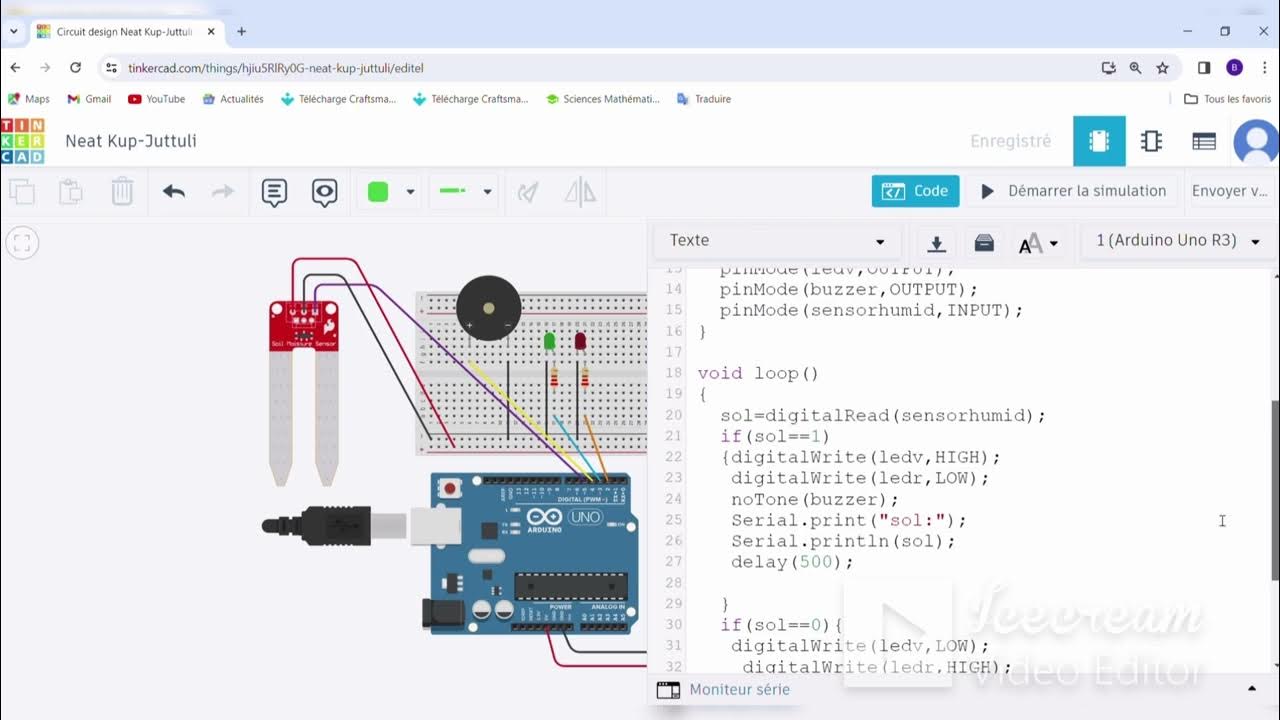 Arduino-sos plante - YouTube