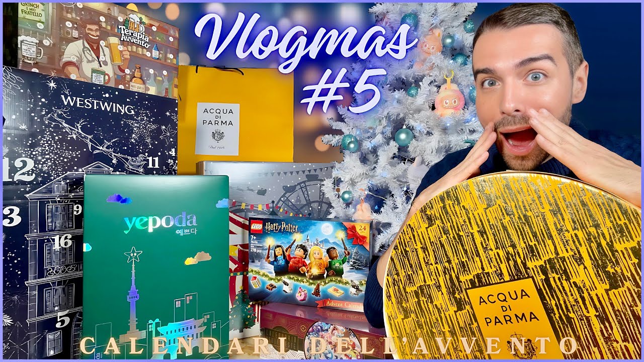 VLOGMAS 05/12/25 - UNBOXING CALENDARI DELL’AVVENTO PIÙ GRANDE DI SEMPRE: CASELLE N5 ✨