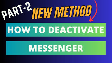 How to deactivate messenger 2023 | Messenger deactivate option not showing
