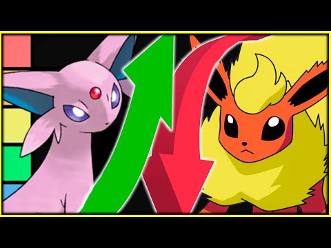 Comparações Evoluções de Eevee