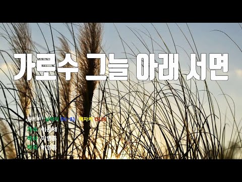 [은성 반주기] 가로수그늘아래서면 - 이문세 노래 / MR / 가사 / 반주