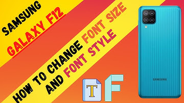 How to change font size and font style in Samsung Galaxy F12 | Samsung F12 Font Change