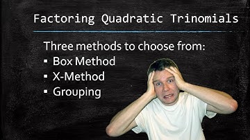 Factoring Quadratic Trinomials - Part One