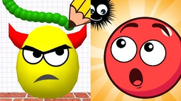 Draw To Smash Logic Puzzle VS Hide Ball Satisfying ASMR Gameplay (Android, ios) (New Update)