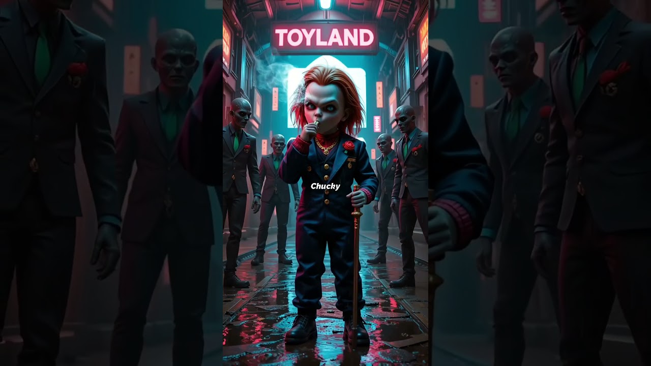 Chucky as a mob boss 