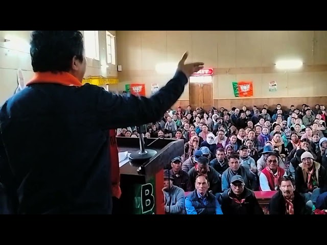 MP JTN's campaign rally at Leh Phudo along with Sh. Kiran Rijiju ji, for support Sh.Tashi Gyalten. class=