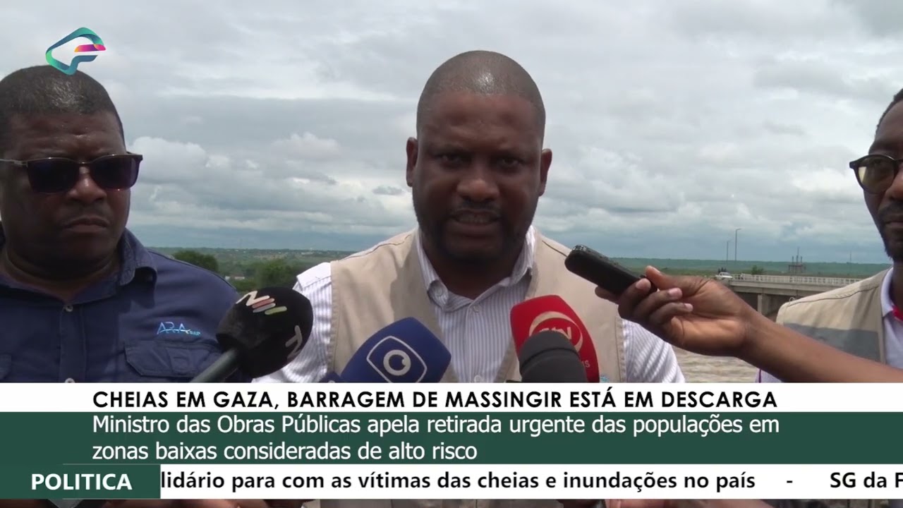 CHEIAS EM GAZA, BARRAGEM DE MASSINGIR ESTÁ EM DESCARGA