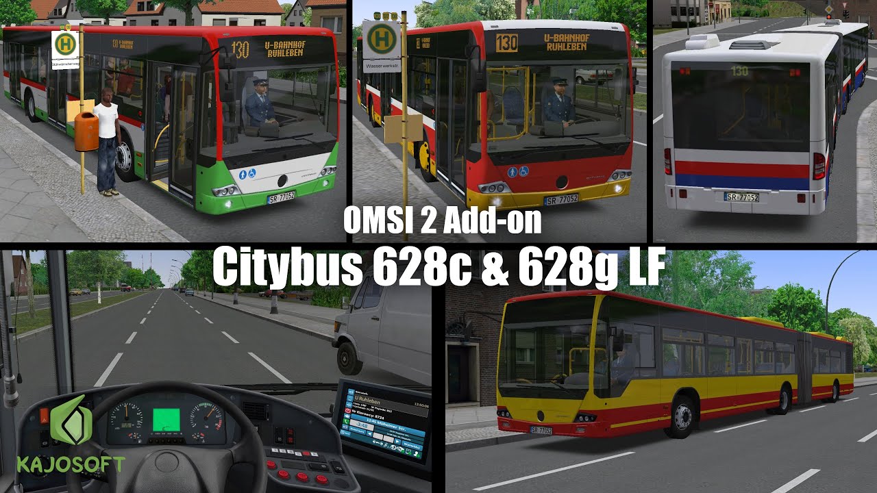 OMSI 2 Add-on Citybus 628c & 628g LF - e4/5 versions