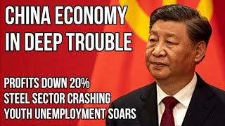 CHINA in Deep Trouble as Profits & Steel Industry Crash, Unemployment, Deflation & Demand Concerns