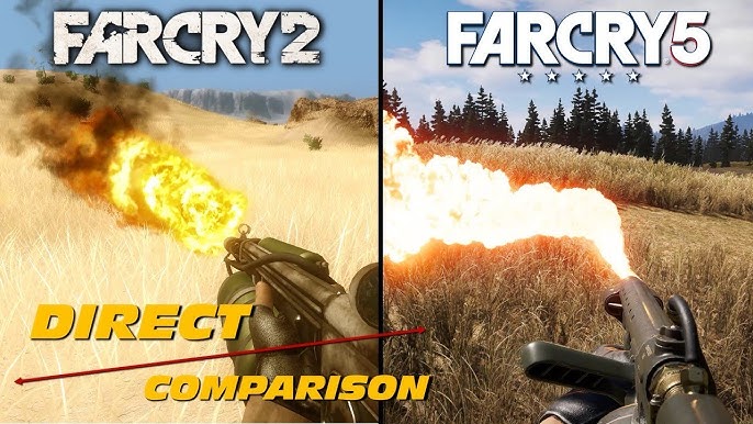 Far Cry 2 SweetFX/ReShade Graphics Mod Before & After Comparison