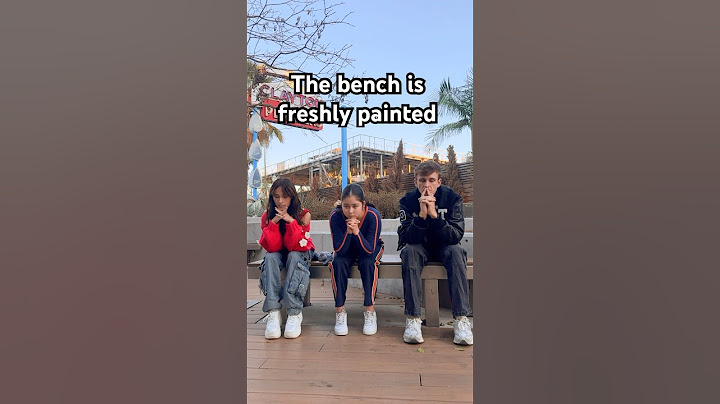 The bench is freshly painted 🤪 with @SofiManassyan @CarterKench #Comedy #Friends #andragogan
