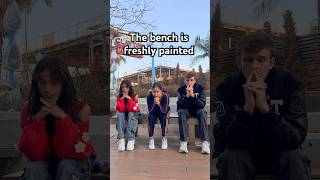 Thumbnail for The bench is freshly painted 🤪 with @SofiManassyan @CarterKench #Comedy #Friends #andragogan