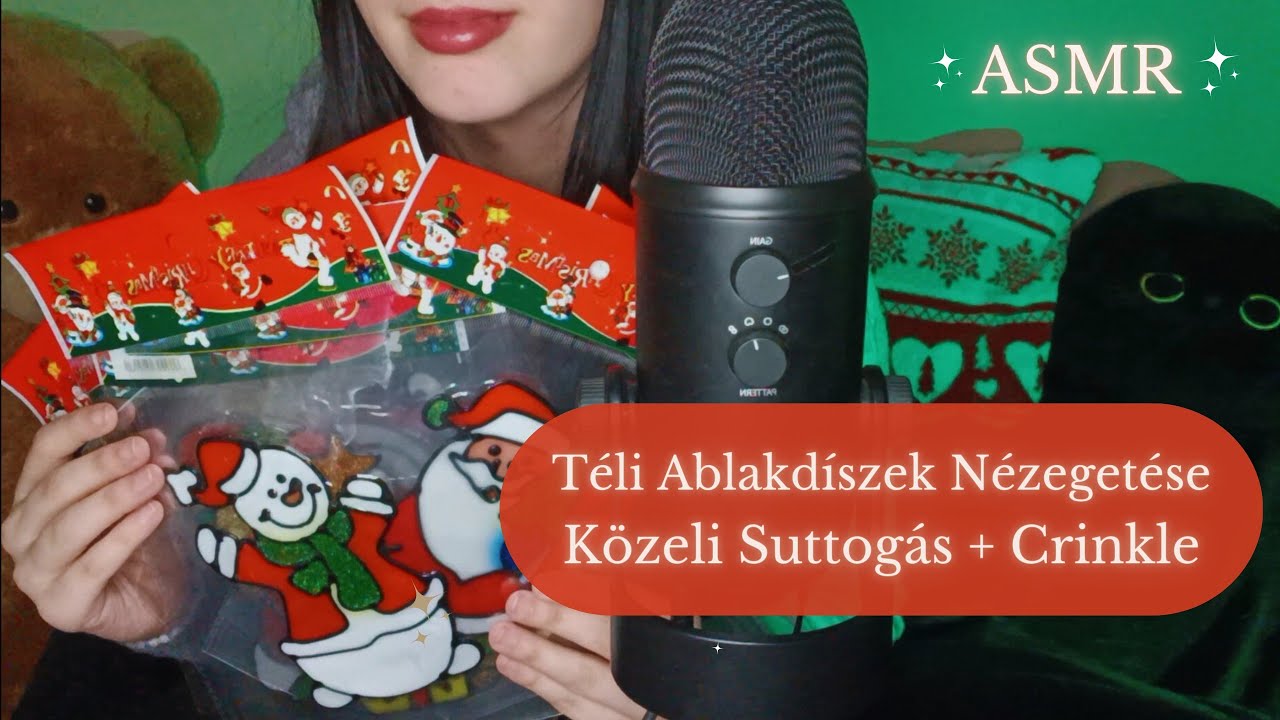 ASMR🎧♡ Ablakdíszek Nézegetése❤️🎅🏻⋆꙳•❅*🎄*❆•꙳⋆⛄✨ #asmr #magyarasmr