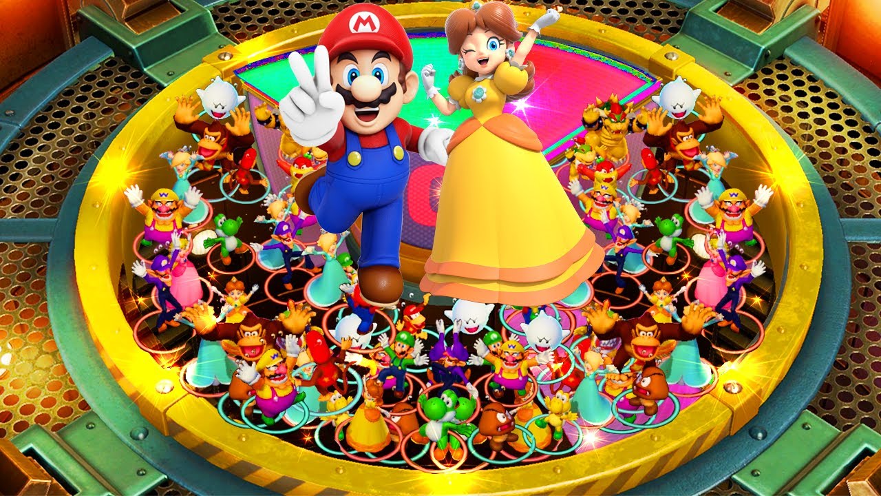 Super Mario Party Minigames - Couple Mario and Daisy vs All Boss (Master Difficulty)