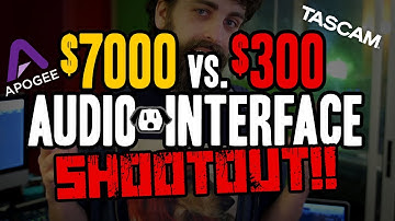 $7000 Apogee VS. $300 Tascam Audio Recording Interface Shootout