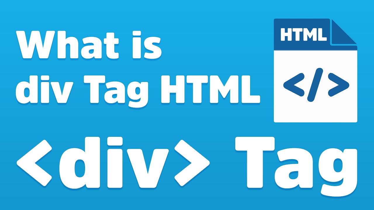 การใช้ div  New 2022  Div Tag - How to use Div Tag in HTML