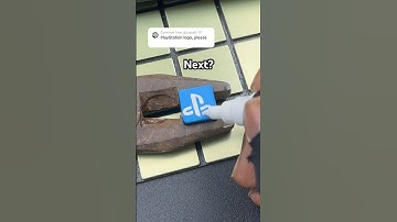 Drawing P for PlayStation but on my keyboard! Custom keyboard!