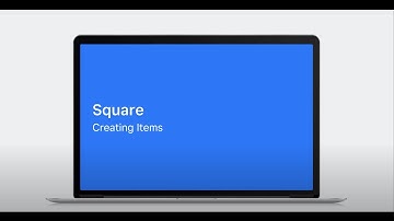 Creating Items for Square Point of Sale