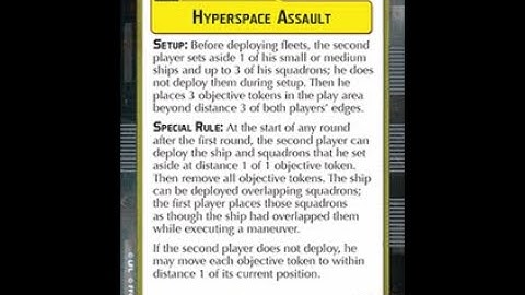 How-to play Objective "Hyperspace Assault" - Star Wars Armada Explained (SWAE)