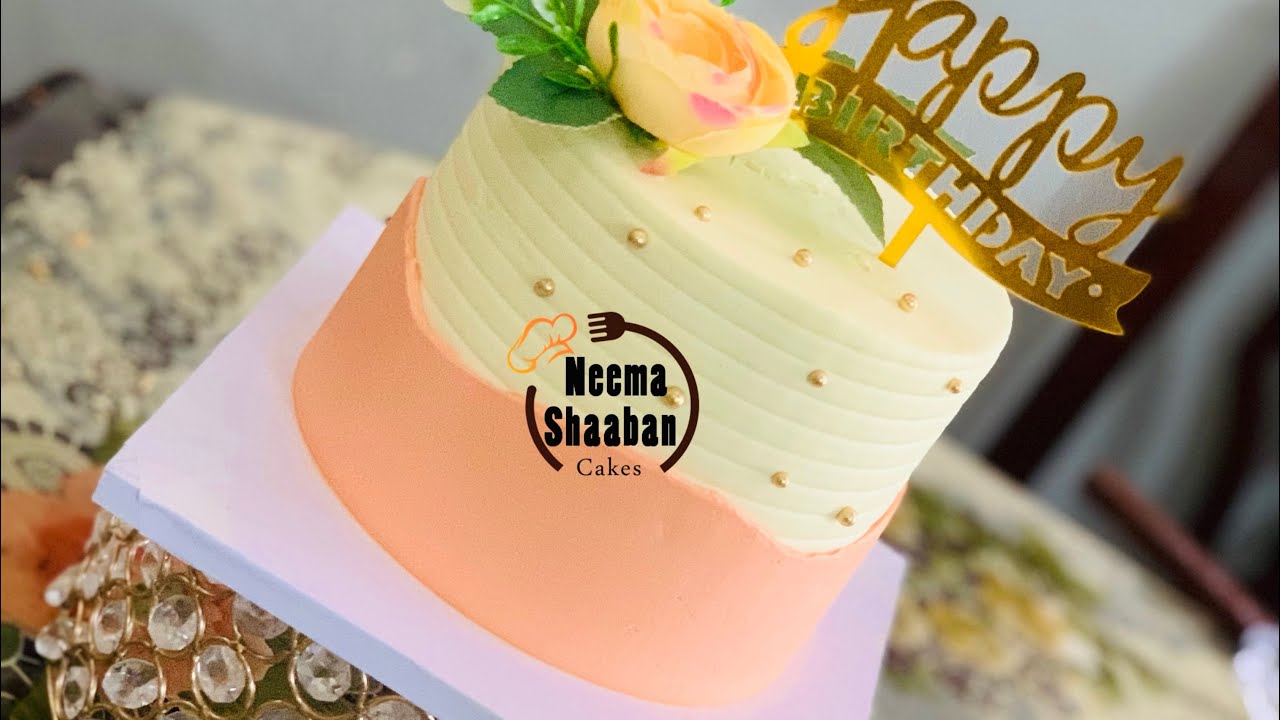 Jinsi ya kupamba keki rangi mbili kama hii #neemashaaban