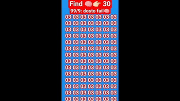 Finding number 30 challenge.