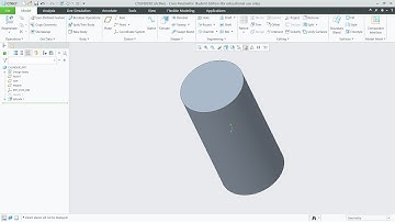 Cylinder in CREO by 2 methods : Revolving or Extrusion