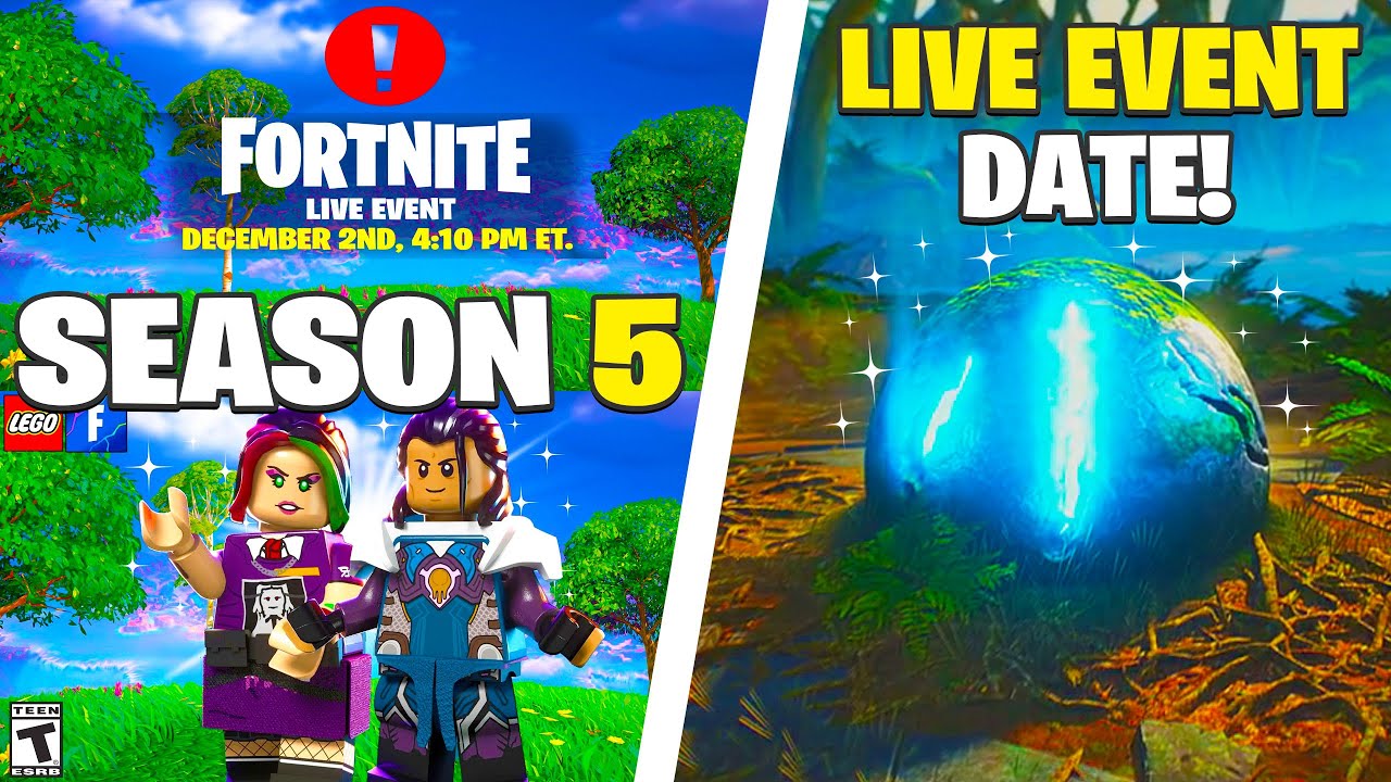 Fortnite Live Event DATE! (Season 5 IS ONLY LEGO) - YouTube