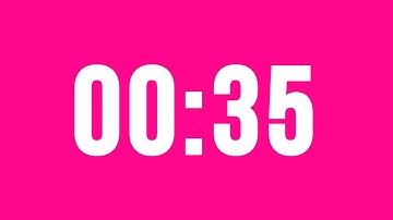 35 Second Countdown Timer No Music With Alarm Clock At The End