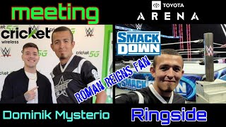 Meeting Dominik Mysterio Cricket Night Smackdown Ringside