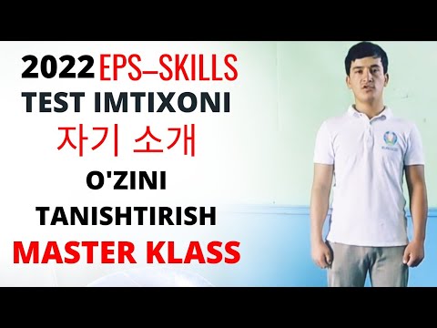 2022 EPS-TOPIK SKILLS TEST MASTER KLASS//KOREYS TILI